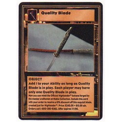 Quality Blade (+1 Ability)
